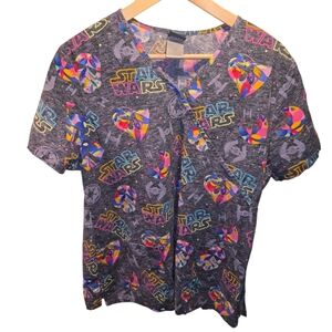 Star wars Sz. Large Black Scrub Top